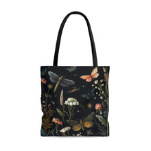 Load image into Gallery viewer, Dragonflies Black High Quality Tote Bag
