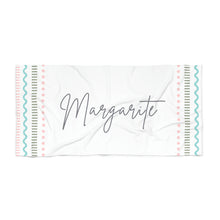 Load image into Gallery viewer, The Margarite Custom Name Beach Towel
