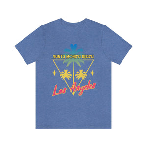 Santa Monica Beach Men's Short Sleeve Graphic Tee