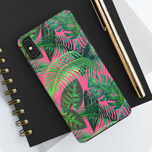 Neon Jungle Pink and Green Tough Phone Case, Case-Mate