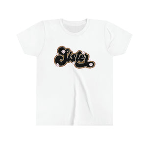 Sister Leopard Girls Youth Retro T-shirt