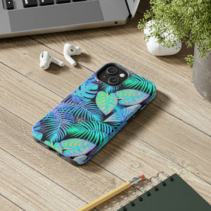 Neon Blue Jungle Tough Phone Case, Case-Mate