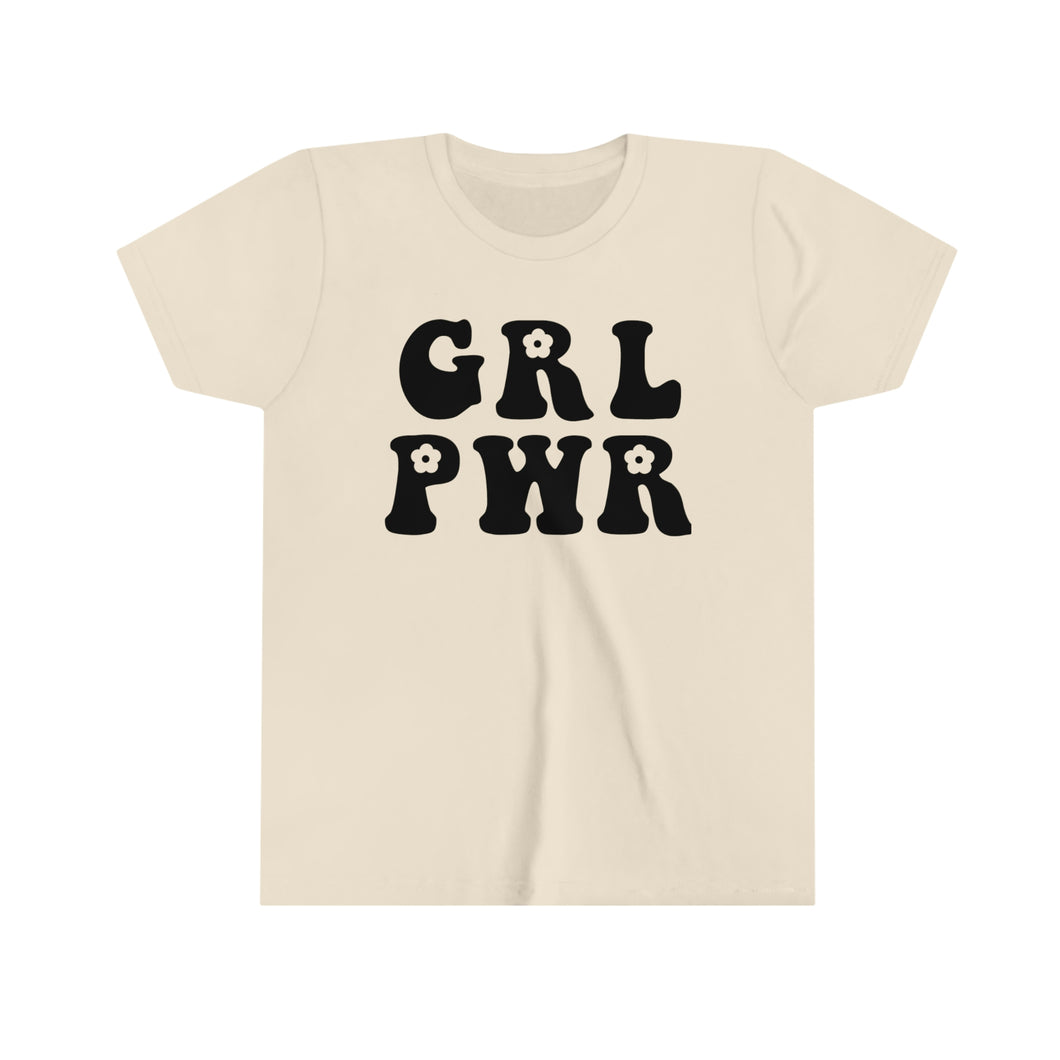 Grl Pwr Youth Girls Retro T-shirt