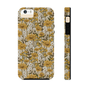 Vintage Wildflowers 70's Tough Phone Case, Case-Mate