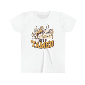 Cant Be Tamed Cowboy Youth Boys T-shirt