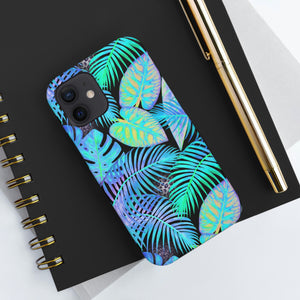 Neon Blue Jungle Tough Phone Case, Case-Mate