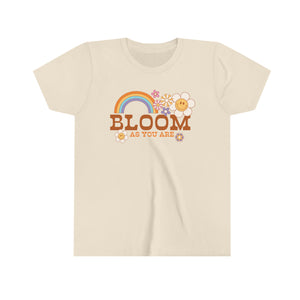 Bloom As You Are Youth Girls Retro T-shirt