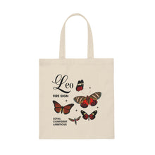 Load image into Gallery viewer, Leo Butterfly Canvas Tote Bag
