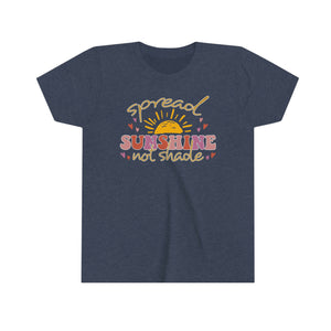 Spread Sunshine Not Shade Girls Youth Retro T-shirt