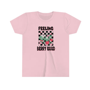 Feeling Berry Good Youth Girls Retro T-shirt