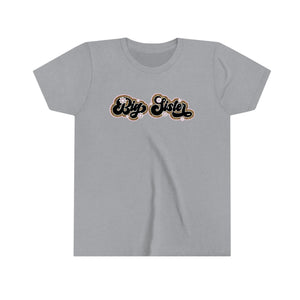 Big Sister Retro Leopard Girls Retro T-shirt