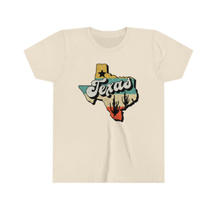 Texas State Retro Youth Girls State T-shirt