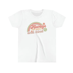 Always Stay Humble and Kind Graphic Youth Girls Retro T-shirt