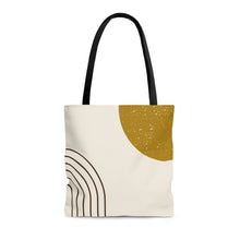 Load image into Gallery viewer, Abstract Rainbow Sun High Quality Tote Bag
