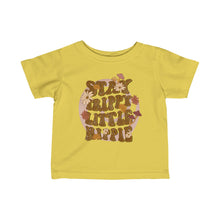 Load image into Gallery viewer, Stay Trippy Little Hippie Infant Fine Jersey Tee
