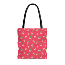 Load image into Gallery viewer, Peaches Dark Pink/Red High Quality Tote Bag
