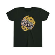 Load image into Gallery viewer, Here Comes The Sun Girls Youth Retro T-shirt
