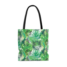 Load image into Gallery viewer, Green Jungle Tiger High Quality Tote Bag
