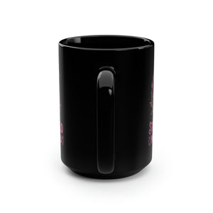 Stay Wild Celestial Pink Black Mug, 15oz