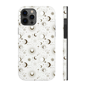 Sun and Moon White Phone Case, Case-Mate