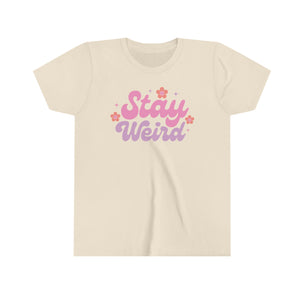 Stay Weird Girls Youth Retro T-shirt