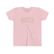 Load image into Gallery viewer, Sister Varsity Girls Youth Retro T-shirt
