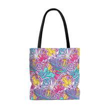 Load image into Gallery viewer, Pink and Blue Jungle Tiger High Quality Tote Bag
