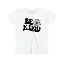 Load image into Gallery viewer, Be Kind Sunflower Graphic Youth Girls Retro T-shirt
