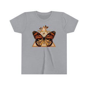 Butterfly Triangle Girls Youth Retro T-shirt