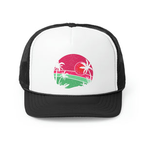 Sunset Palms Beach Trucker Cap