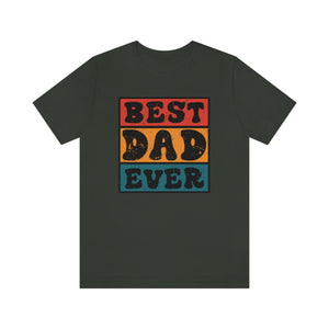 Best Dad Ever Retro Men's Short Sleeve Graphic Tee