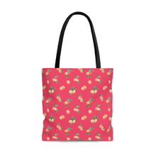 Load image into Gallery viewer, Peaches Dark Pink/Red High Quality Tote Bag
