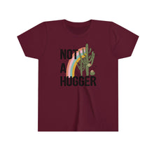 Load image into Gallery viewer, Not A Hugger Cactus Girls Youth Retro T-shirt
