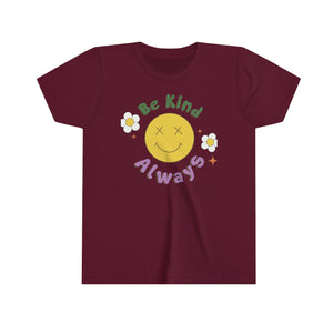 Be Kind Always Youth Girls Retro T-shirt