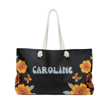 Load image into Gallery viewer, The Caroline Vintage Flowers Custom Weekender/Beach Bag
