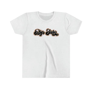 Big Sister Retro Leopard Girls Retro T-shirt