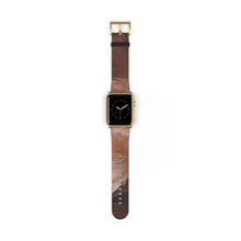 Load image into Gallery viewer, Brown Marble Faux-Leather Apple Watch Band
