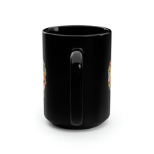 Load image into Gallery viewer, Retro Flower Mama Black Mug, 15oz
