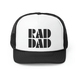 Rad Dad Black Graphic Trucker Cap