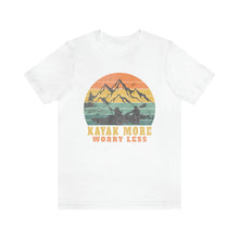 Load image into Gallery viewer, Kayak More Worry Less Men&#39;s Short Sleeve Graphic Tee
