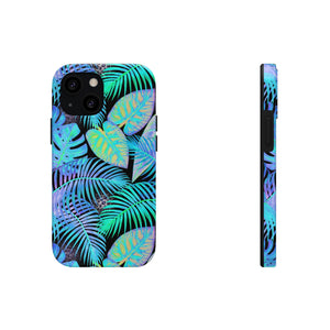 Neon Blue Jungle Tough Phone Case, Case-Mate