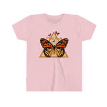 Load image into Gallery viewer, Butterfly Triangle Girls Youth Retro T-shirt
