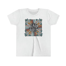 Load image into Gallery viewer, Here Comes The Sun Girls Youth Retro T-shirt
