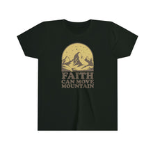 Load image into Gallery viewer, Faith Can Move Mountains Youth Boys T-shirt
