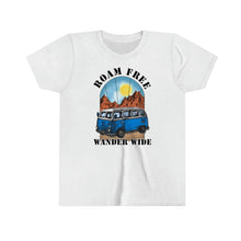 Load image into Gallery viewer, Roam Free Wander Wide Youth Boys T-shirt
