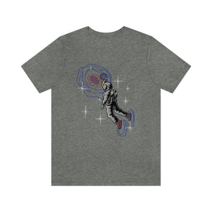 Space Basketball Men's Short Sleeve Graphic Tee