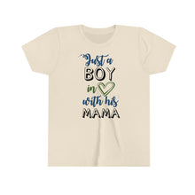 Load image into Gallery viewer, Just A Boy In Love With His Mama Youth Boys T-shirt
