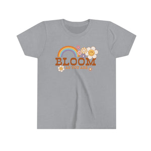 Bloom As You Are Youth Girls Retro T-shirt