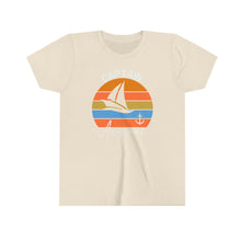 Load image into Gallery viewer, Retro Captain Awesome Sailboat Youth Boys T-shirt
