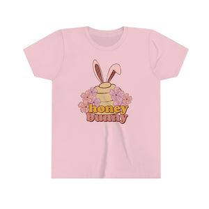 Honey Bunny Bee Hive Girls Youth Retro T-shirt